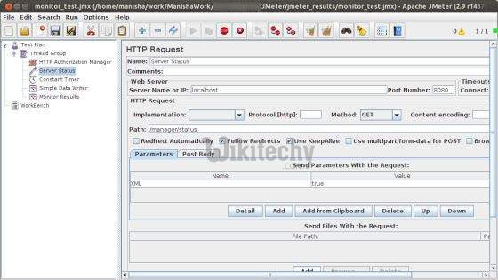  http request in monitor test plan